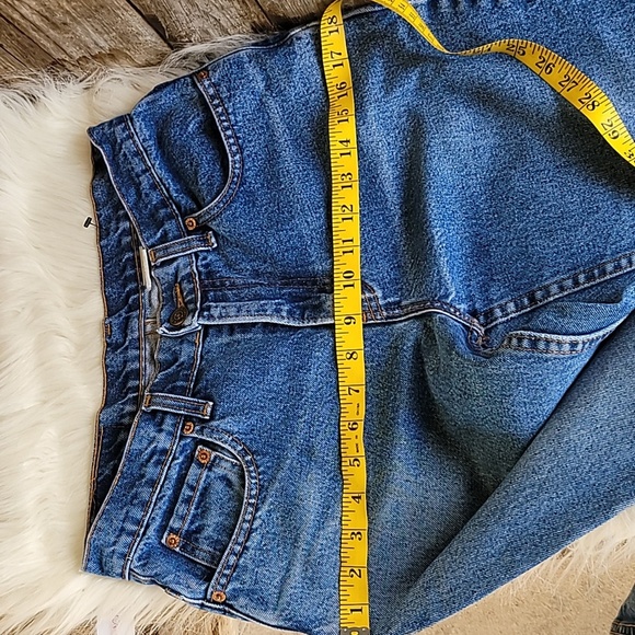 Jordache vintage 90s boot cut  high waist jeans women's size 7/8 Blue - Picture 13 of 14